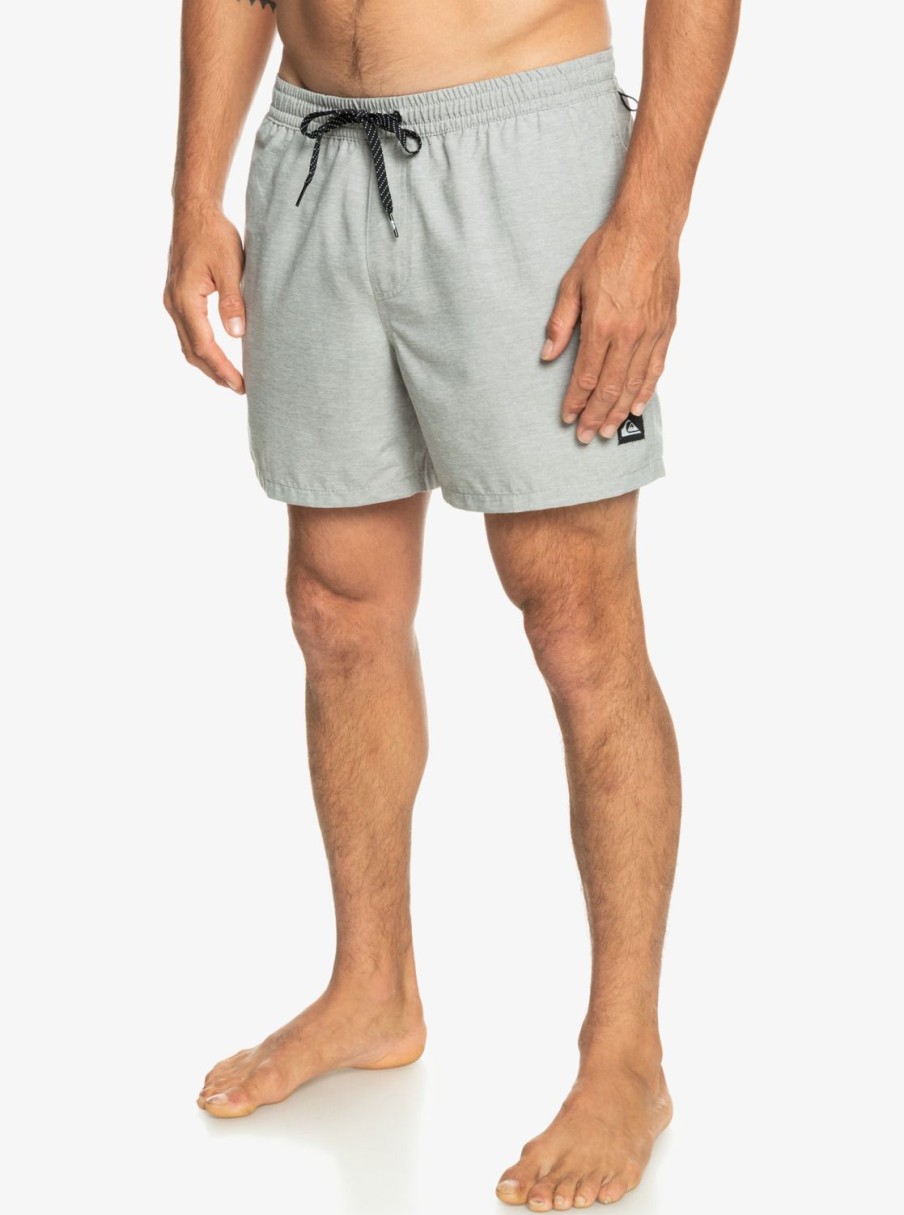 Hombre Quiksilver Trajes De Bano | Everyday Deluxe 15" - Short De Natacion Para Hombre Sleet Heather