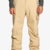 Hombre Quiksilver Pantalones De Snow | Porter - Pantalon Para Nieve Para Hombre Pale Khaki