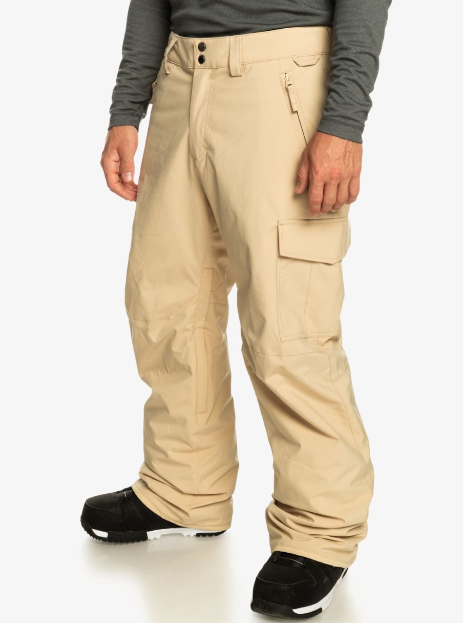 Hombre Quiksilver Pantalones De Snow | Porter - Pantalon Para Nieve Para Hombre Pale Khaki