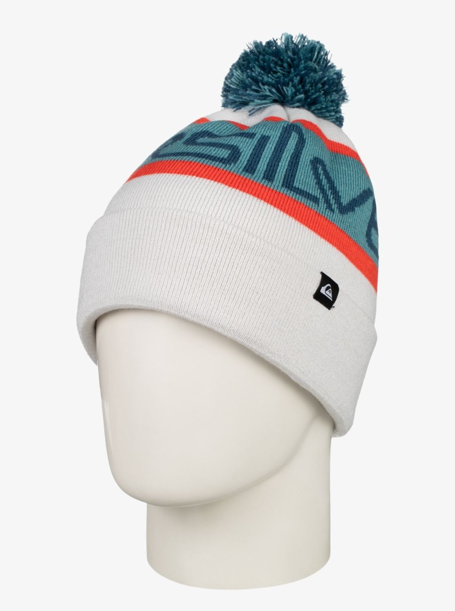 Hombre Quiksilver Accesorios | Summit - Gorro Para Hombre Nimbus Cloud