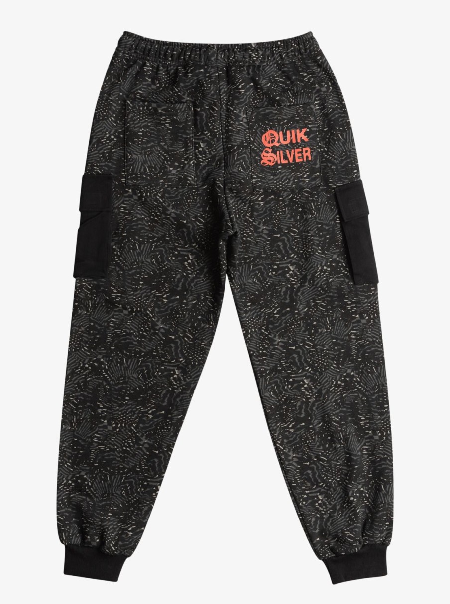 Nino Quiksilver Pantalones | Radical Cargo - Pantalon De Chandal Cargo Para Chicos 8-16 Black Radical Times 233