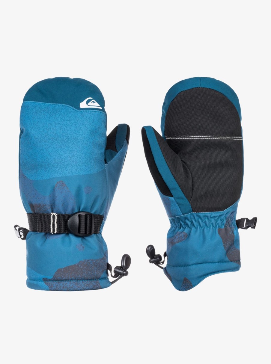 Nino Quiksilver Accesorios | Mission - Guantes Para Snowboard/Esqui Para Chicos Spray Camo Majolica Blue