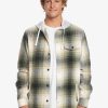 Hombre Quiksilver Camisas | Kinloss - Camisa De Manga Larga Con Capucha Para Hombre Laurel Kinloss