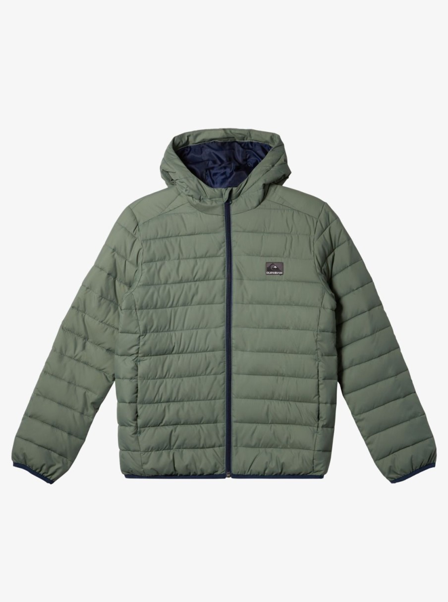 Nino Quiksilver Chaquetas & Abrigos | Scaly - Chaqueta Acolchada Para Chicos 8-16 Laurel Wreath