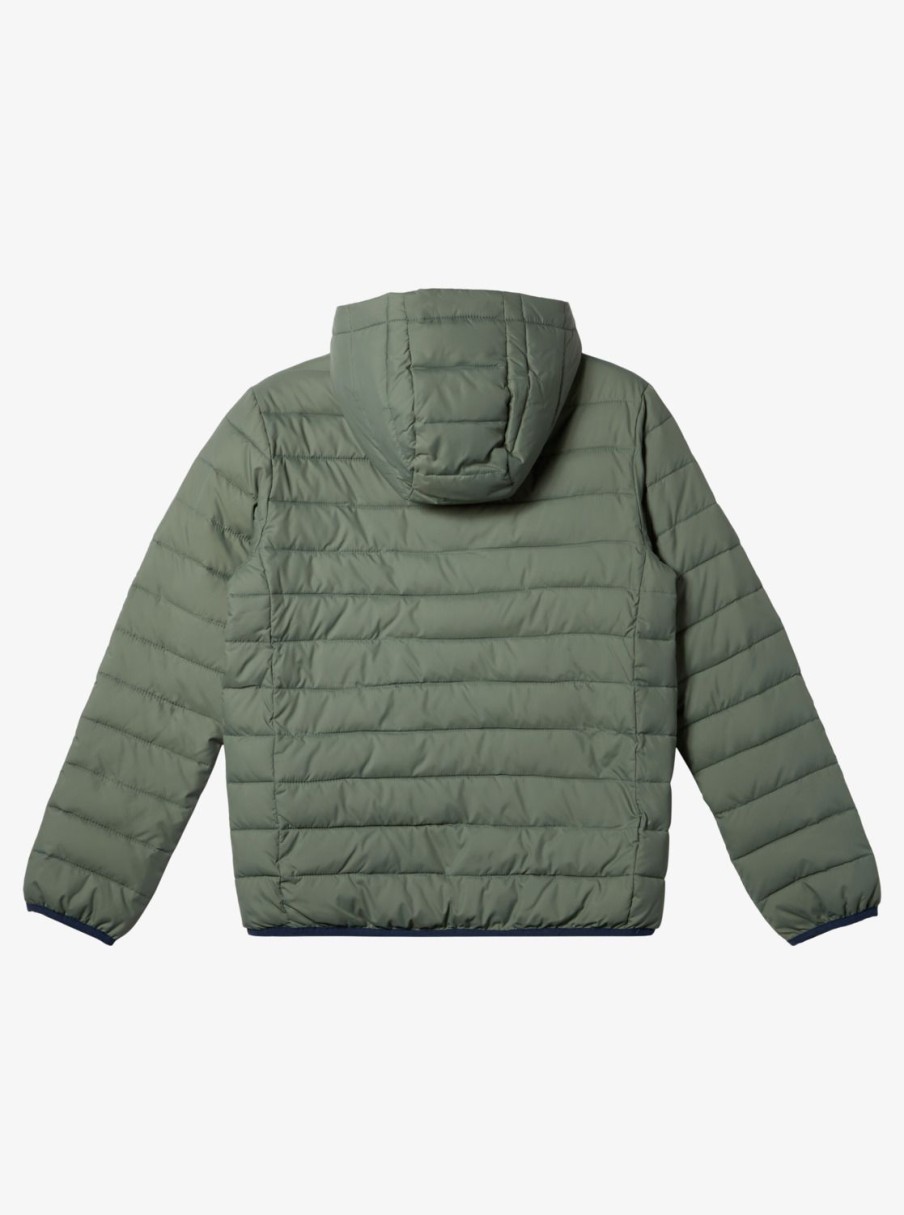 Nino Quiksilver Chaquetas & Abrigos | Scaly - Chaqueta Acolchada Para Chicos 8-16 Laurel Wreath