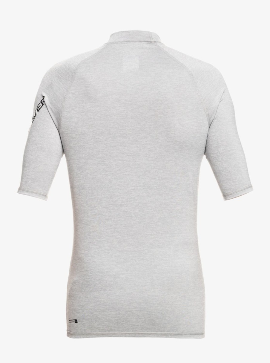 Hombre Quiksilver Lycras | All Time - Licra De Manga Corta Upf 50 Para Hombre Sleet Heather