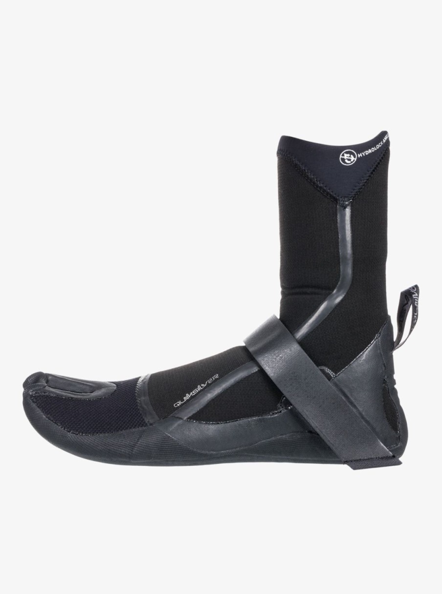 Hombre Quiksilver Trajes De Surf | 5Mm Marathon Sessions - Botines De Surf Con Dedos Separados Para Hombre Black