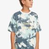 Nino Quiksilver Camisetas | Mely Dye - Camiseta Para Chicos 8-16 Bering Sea Tie Dye 233