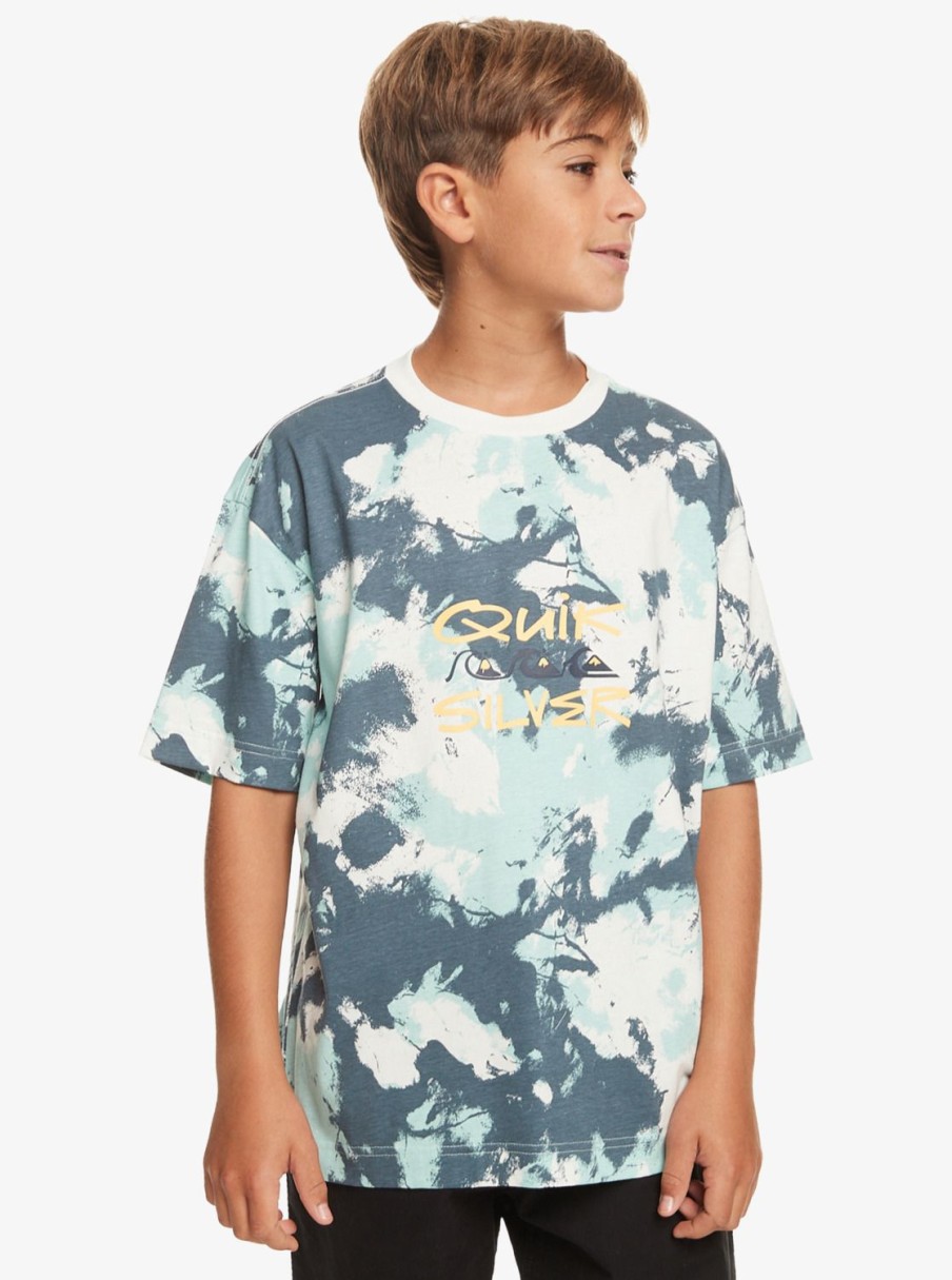 Nino Quiksilver Camisetas | Mely Dye - Camiseta Para Chicos 8-16 Bering Sea Tie Dye 233