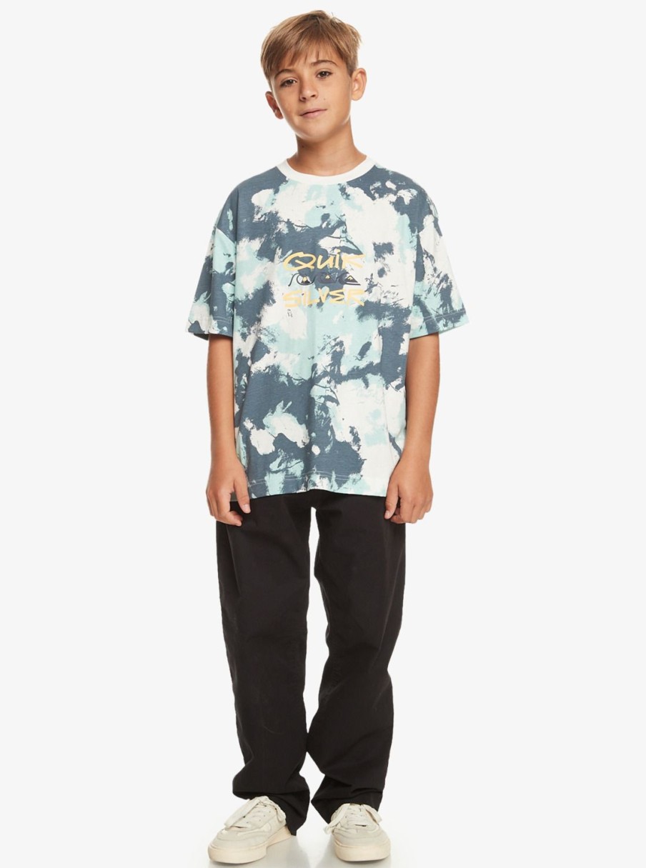 Nino Quiksilver Camisetas | Mely Dye - Camiseta Para Chicos 8-16 Bering Sea Tie Dye 233