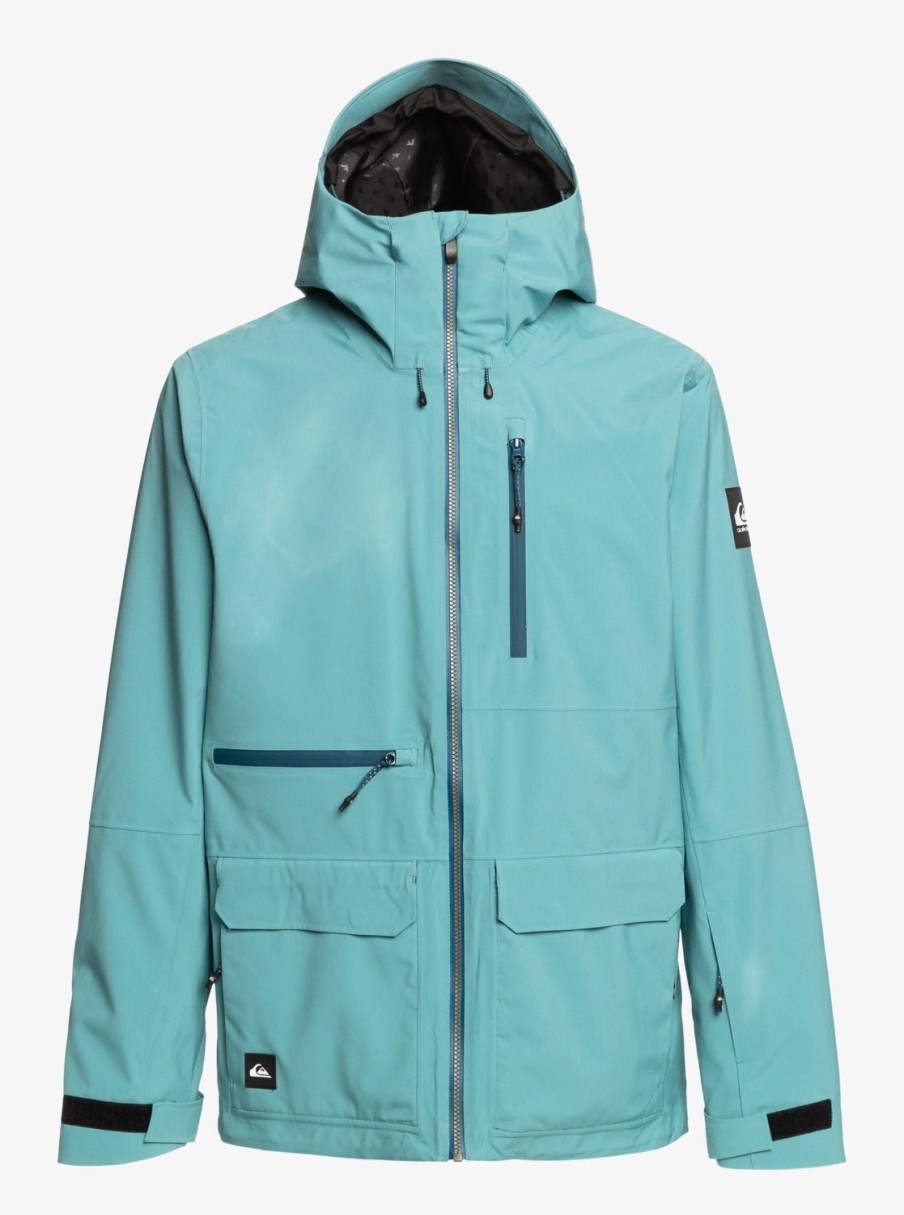 Hombre Quiksilver Chaquetas De Snow | Sammy Carlson Stretch Quest - Chaqueta Tecnica Snow Para Hombre Brittany Blue