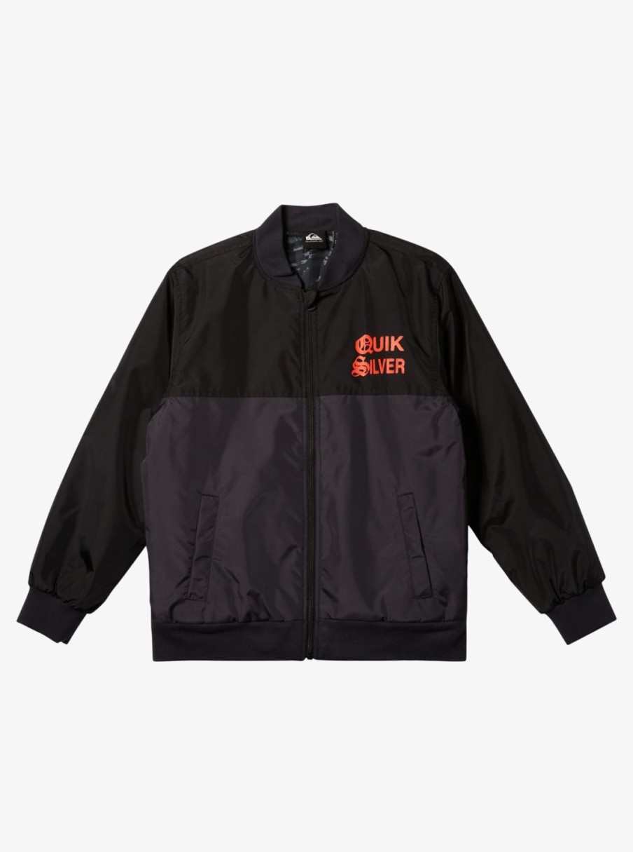 Nino Quiksilver Chaquetas & Abrigos | Radical Times - Chaqueta Para Chicos 10-16 Black