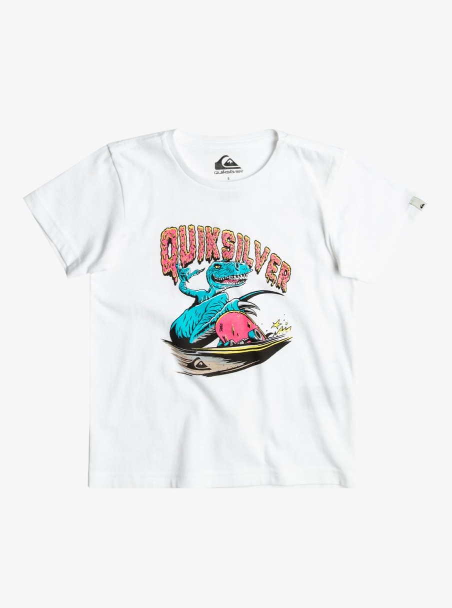 Nino Quiksilver Camisetas | Dinos Ride - Camiseta Para Chicos 8-16 White