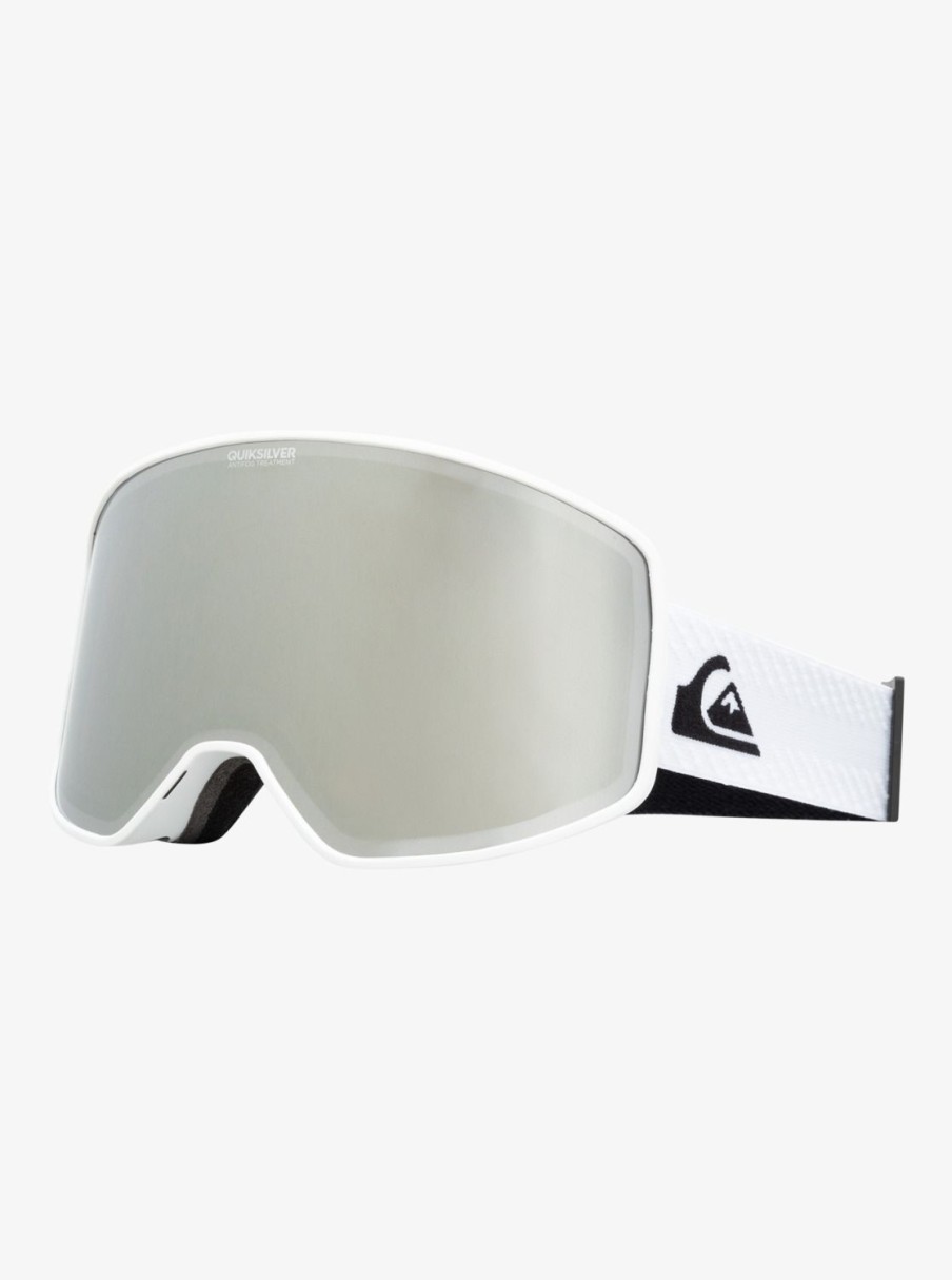 Hombre Quiksilver Accesorios | Storm - Mascara Para Snowboard/Esqui Para Hombre Snow White