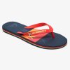 Hombre Quiksilver | Molokai Word Block - Chanclas Para Hombre Red/Blue/Red