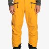 Hombre Quiksilver Pantalones De Snow | Boundry - Pantalon Para Nieve Para Hombre Mineral Yellow