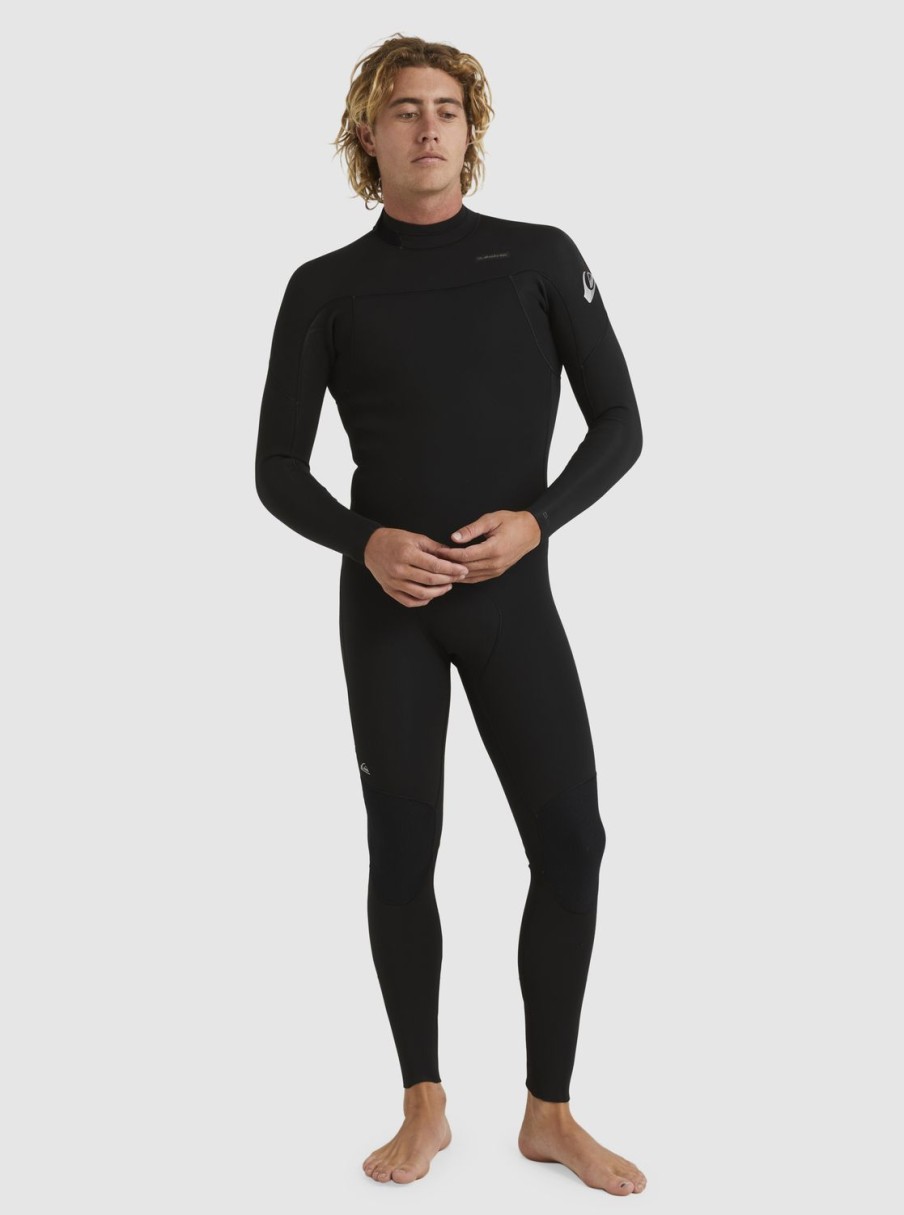 Hombre Quiksilver Trajes De Surf | 3/2Mm Everyday Sessions - Traje De Surf Con Cremallera En La Espalda Para Hombre Black