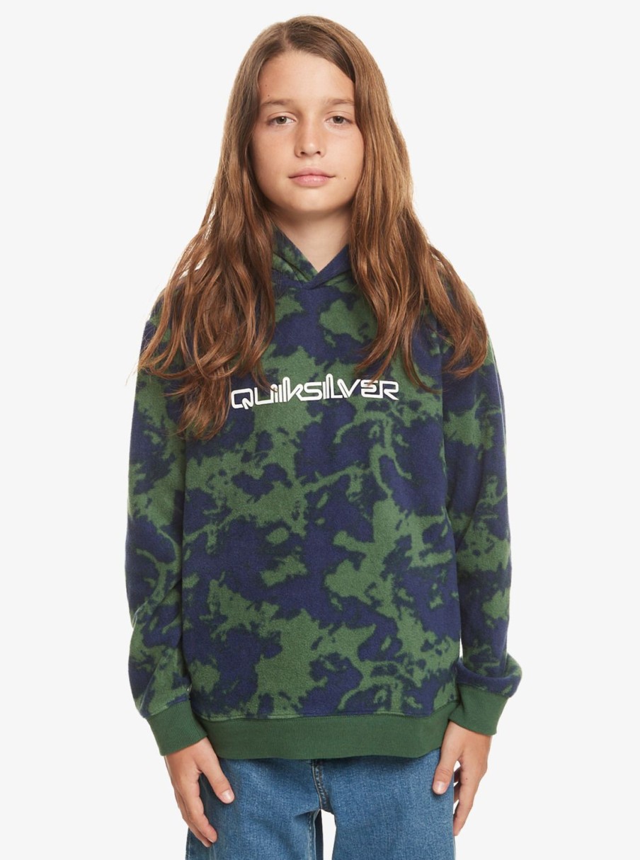 Nino Quiksilver Sudaderas | Essentials - Polar Con Capucha Para Chicos 8-16 Greener Pasture Tie Dye 233