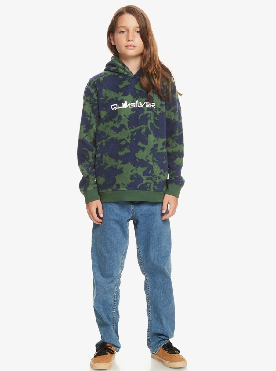 Nino Quiksilver Sudaderas | Essentials - Polar Con Capucha Para Chicos 8-16 Greener Pasture Tie Dye 233