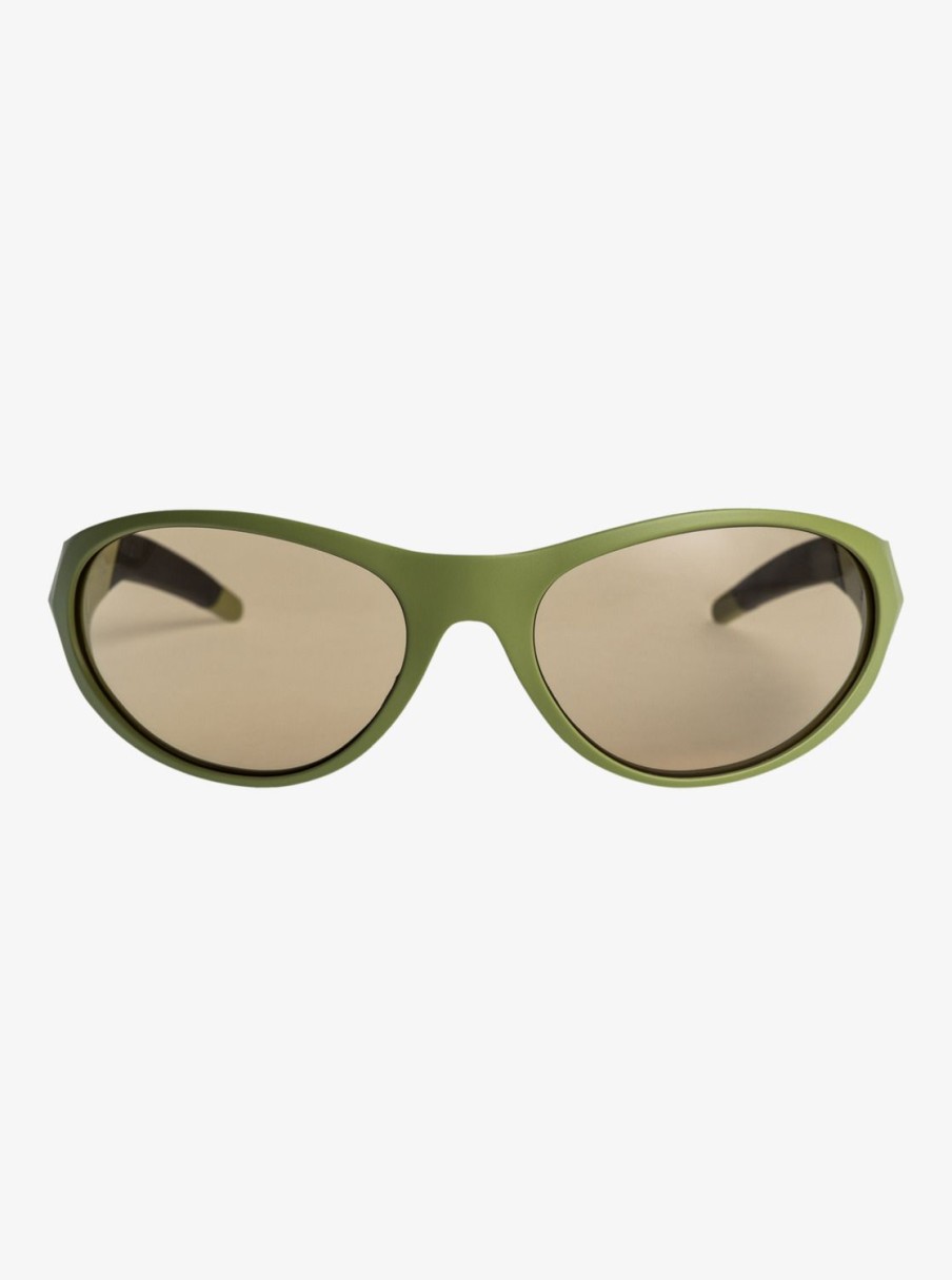 Hombre Quiksilver Gafas De Sol | Ellipse - Gafas De Sol Para Hombre Matte Olive/Brown