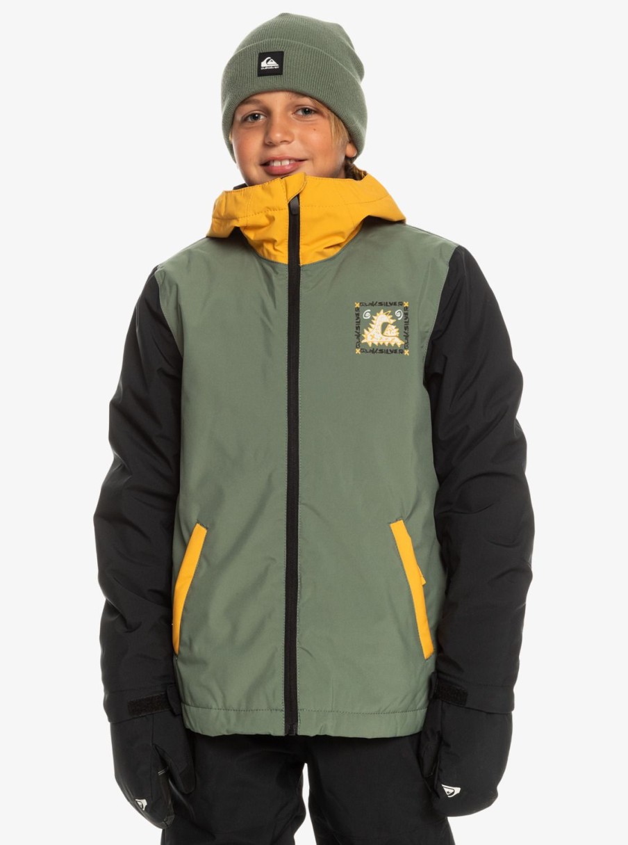 Nino Quiksilver Accesorios | In The Hood - Chaqueta Tecnica Snow Para Chicos Laurel Wreath