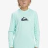 Nino Quiksilver Lycras | Solid Streak - Camiseta Surf De Manga Larga Upf 50 Para Chicos 8-16 Beach Glass