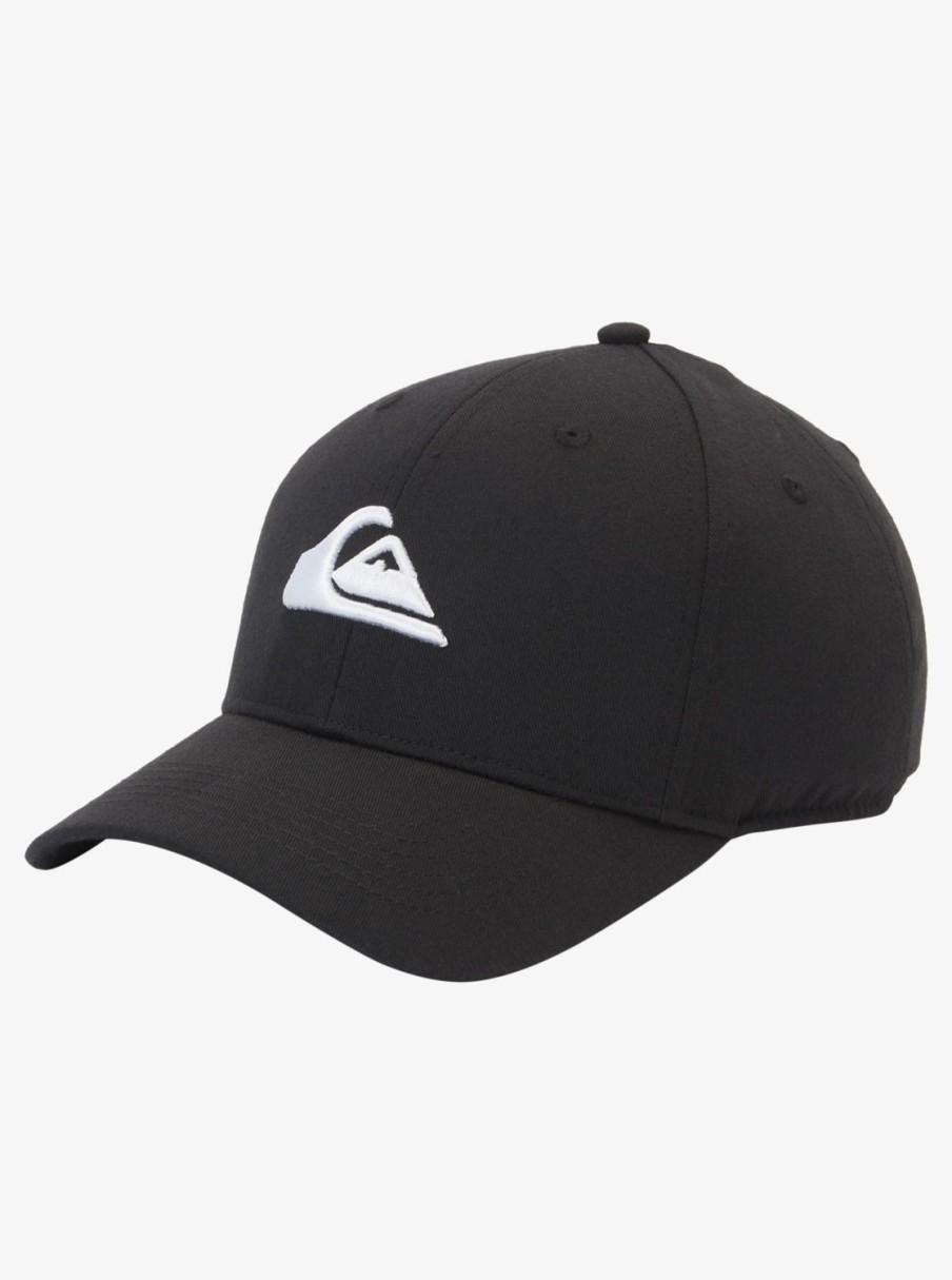 Hombre Quiksilver Gorras & Sombreros | Decades - Gorra Con Cierre Ajustable A Presion Para Hombre Black