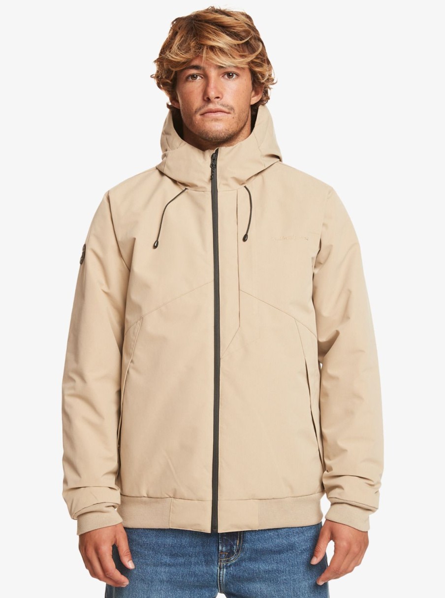 Hombre Quiksilver Chaquetas & Abrigos | New Brooks 5K - Chaqueta Impermeable Para Hombre Plage