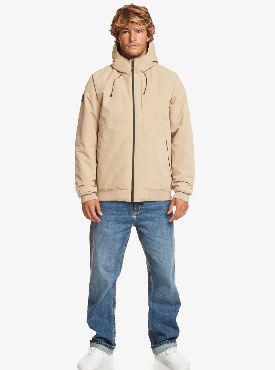 Hombre Quiksilver Chaquetas & Abrigos | New Brooks 5K - Chaqueta Impermeable Para Hombre Plage