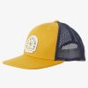 Hombre Quiksilver Gorras & Sombreros | Dawner - Gorra Trucker Para Hombre Mustard