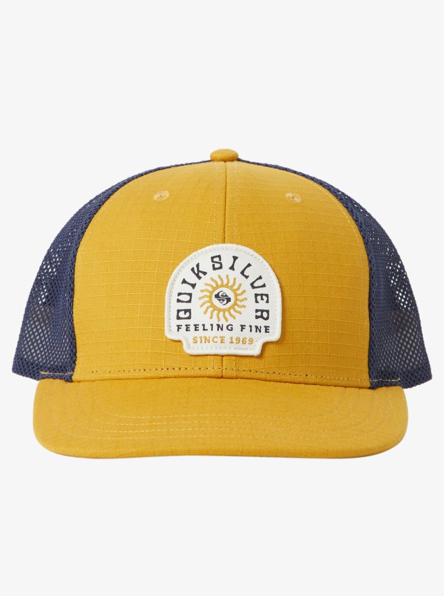 Hombre Quiksilver Gorras & Sombreros | Dawner - Gorra Trucker Para Hombre Mustard