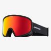 Hombre Quiksilver Accesorios | Browdy Color Luxe - Mascara Para Snowboard/Esqui Para Hombre Black/Clux Ml Red S3