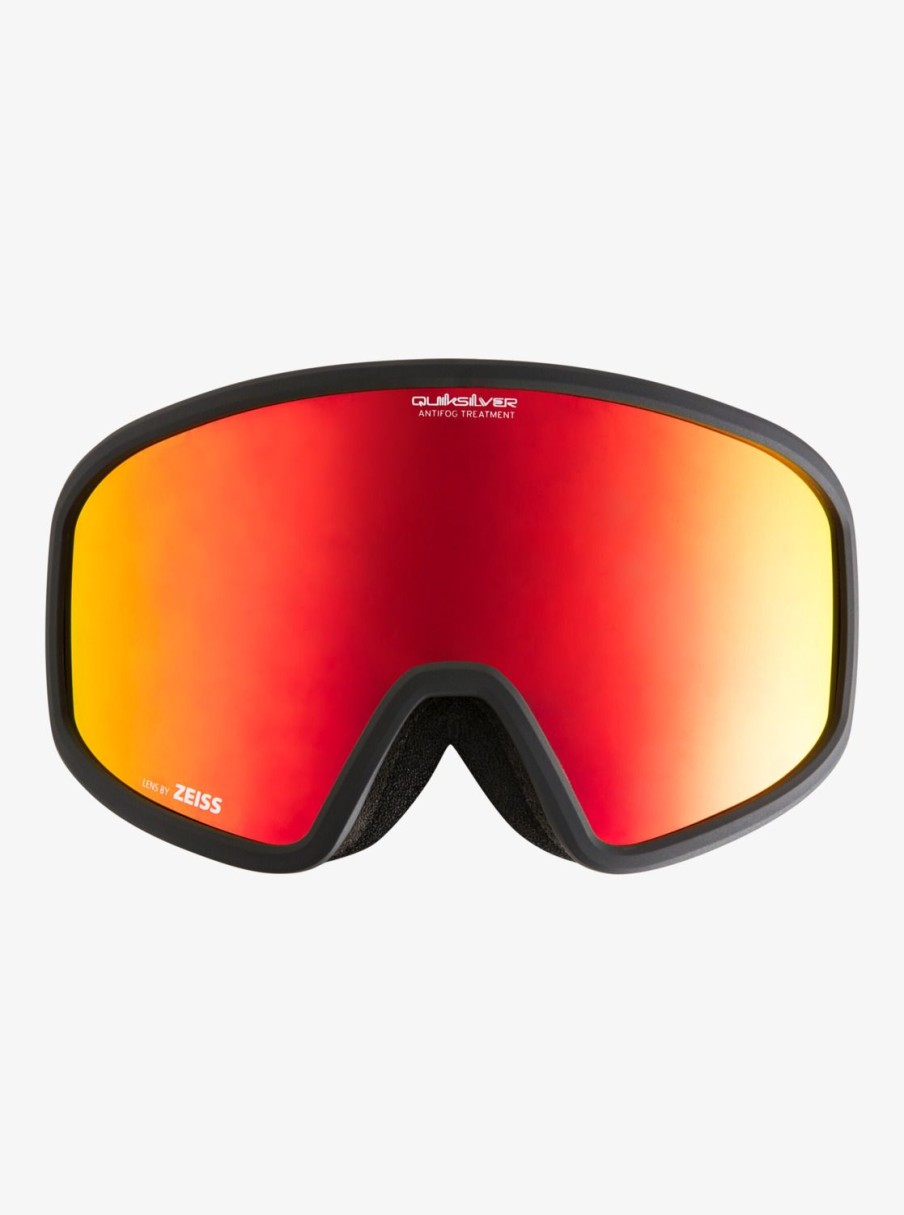 Hombre Quiksilver Accesorios | Browdy Color Luxe - Mascara Para Snowboard/Esqui Para Hombre Black/Clux Ml Red S3