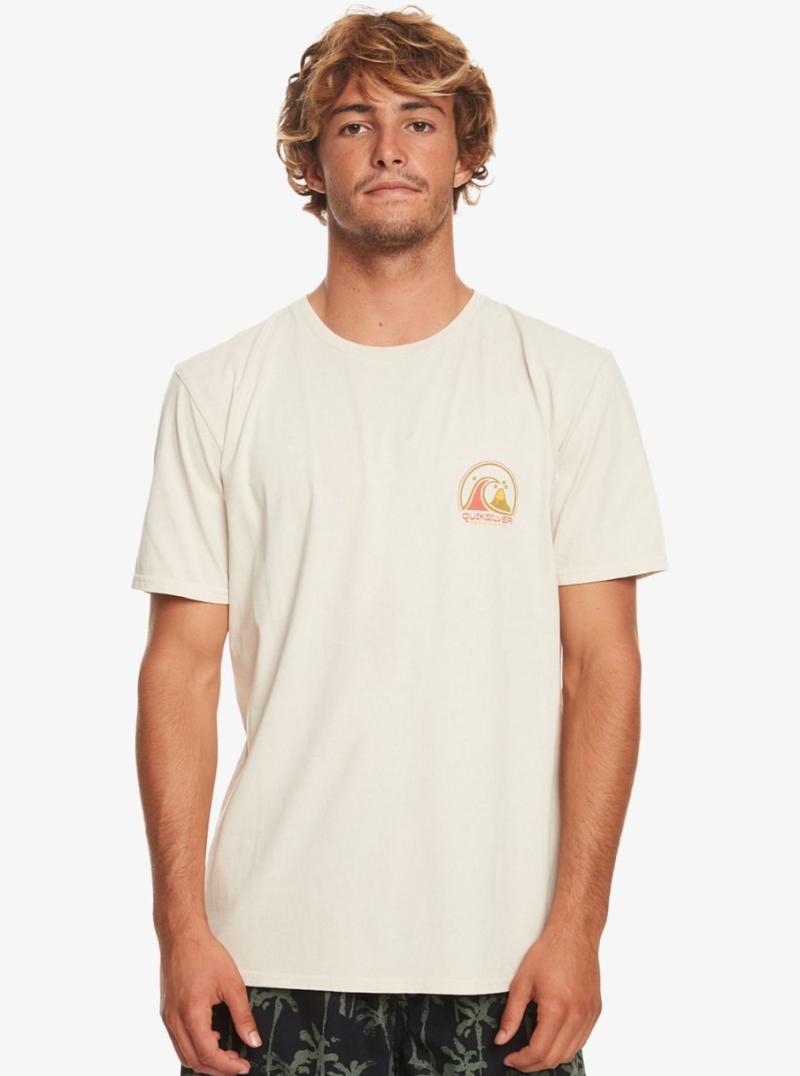 Hombre Quiksilver Camisetas & Polos | Clean Circle - Camiseta Para Hombre Birch