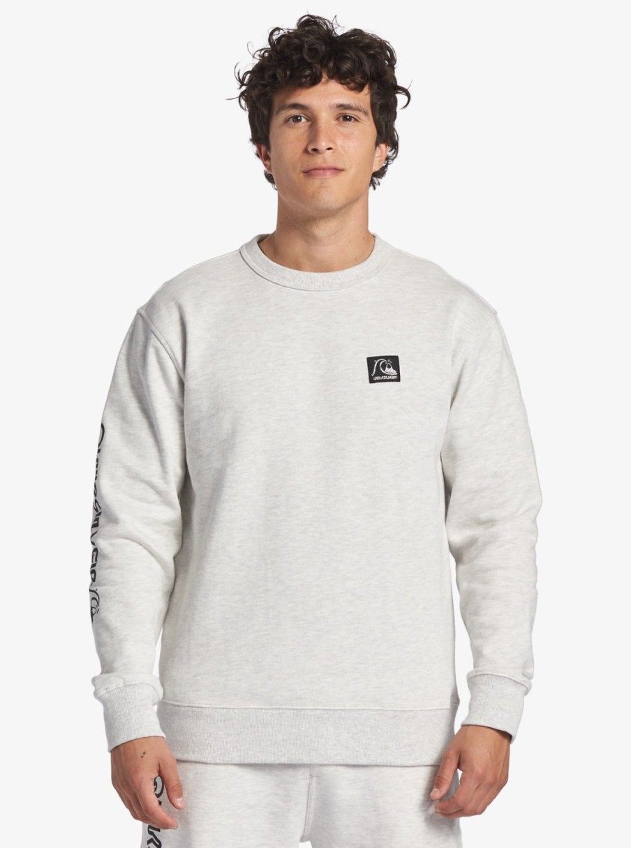 Hombre Quiksilver Sudaderas & Jerseis | The Original - Sudadera Para Hombre White Marble Heather