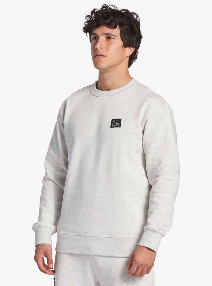 Hombre Quiksilver Sudaderas & Jerseis | The Original - Sudadera Para Hombre White Marble Heather