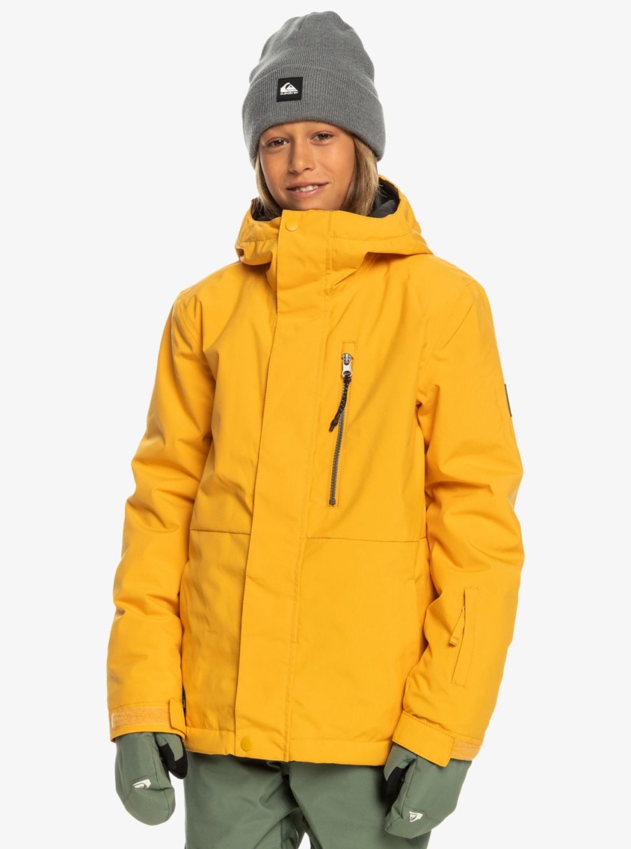 Nino Quiksilver Accesorios | Mission - Chaqueta Tecnica Snow Para Chicos Mineral Yellow