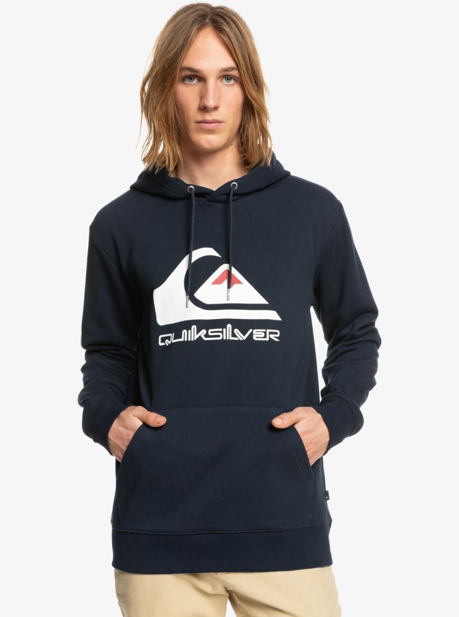 Hombre Quiksilver Sudaderas & Jerseis | Big Logo - Sudadera Para Hombre Navy Blazer