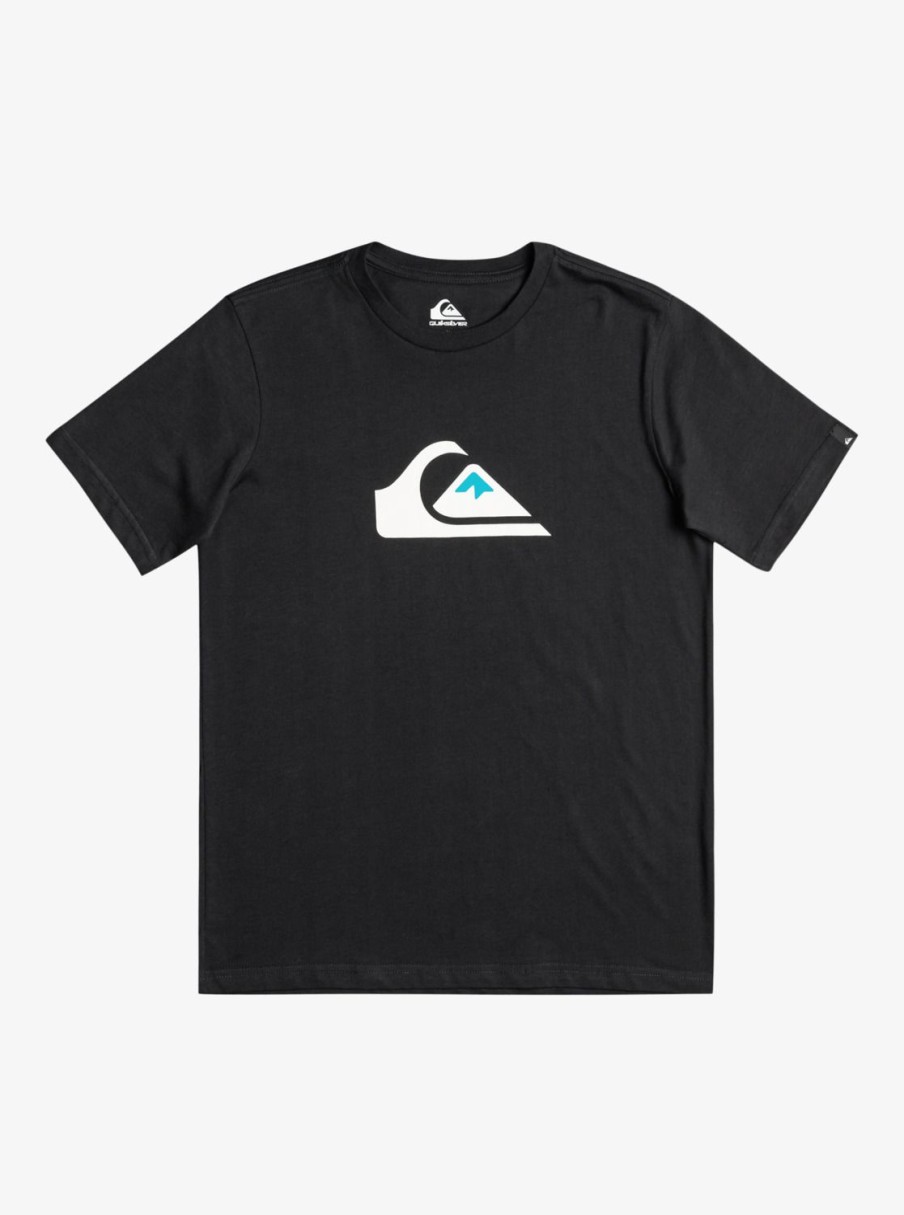 Nino Quiksilver Camisetas | Comp Logo - Camiseta Para Chicos Black