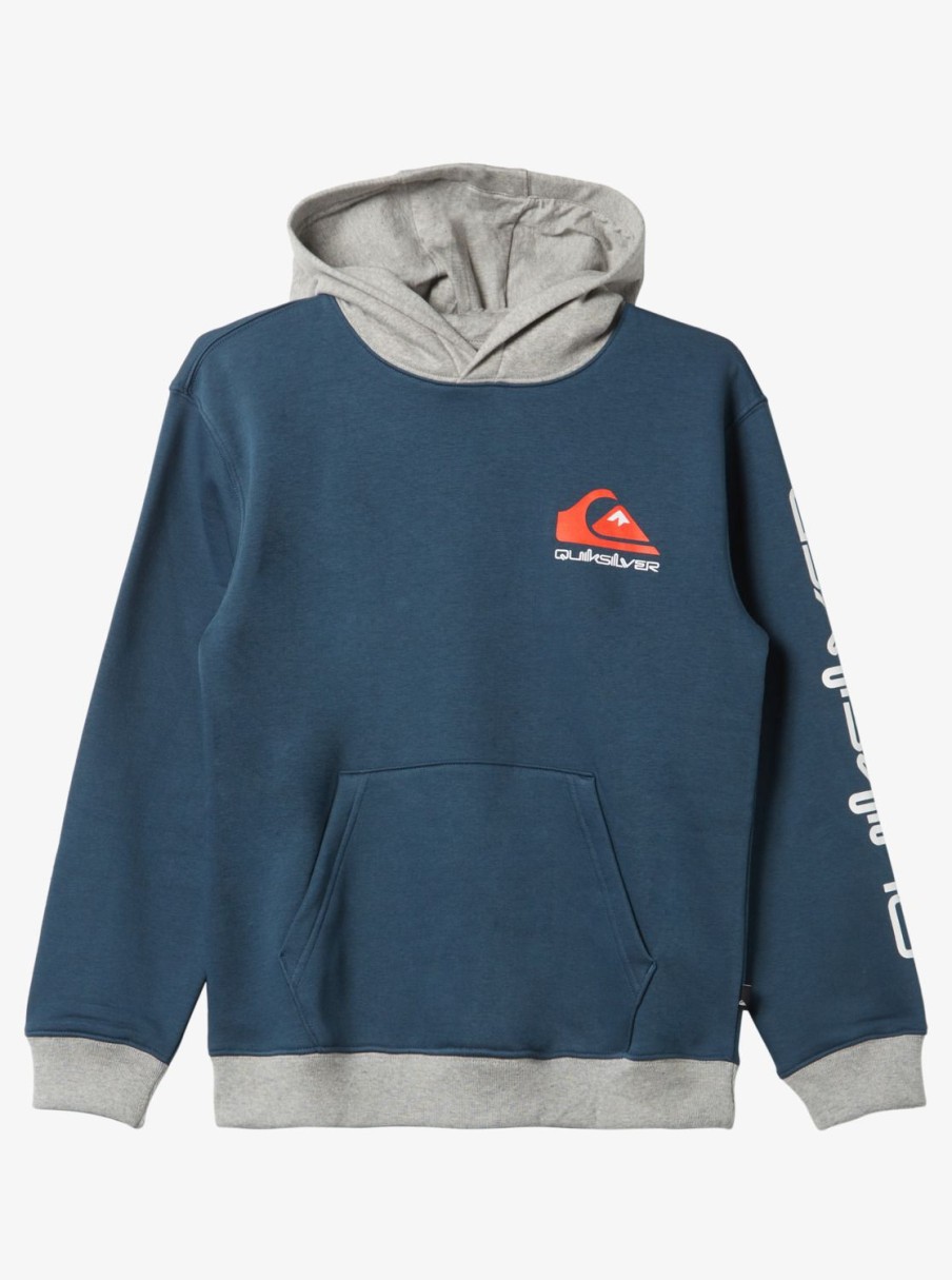 Nino Quiksilver Sudaderas | Omni Logo - Sudadera Con Capucha Para Chicos 8-16 Midnight Navy