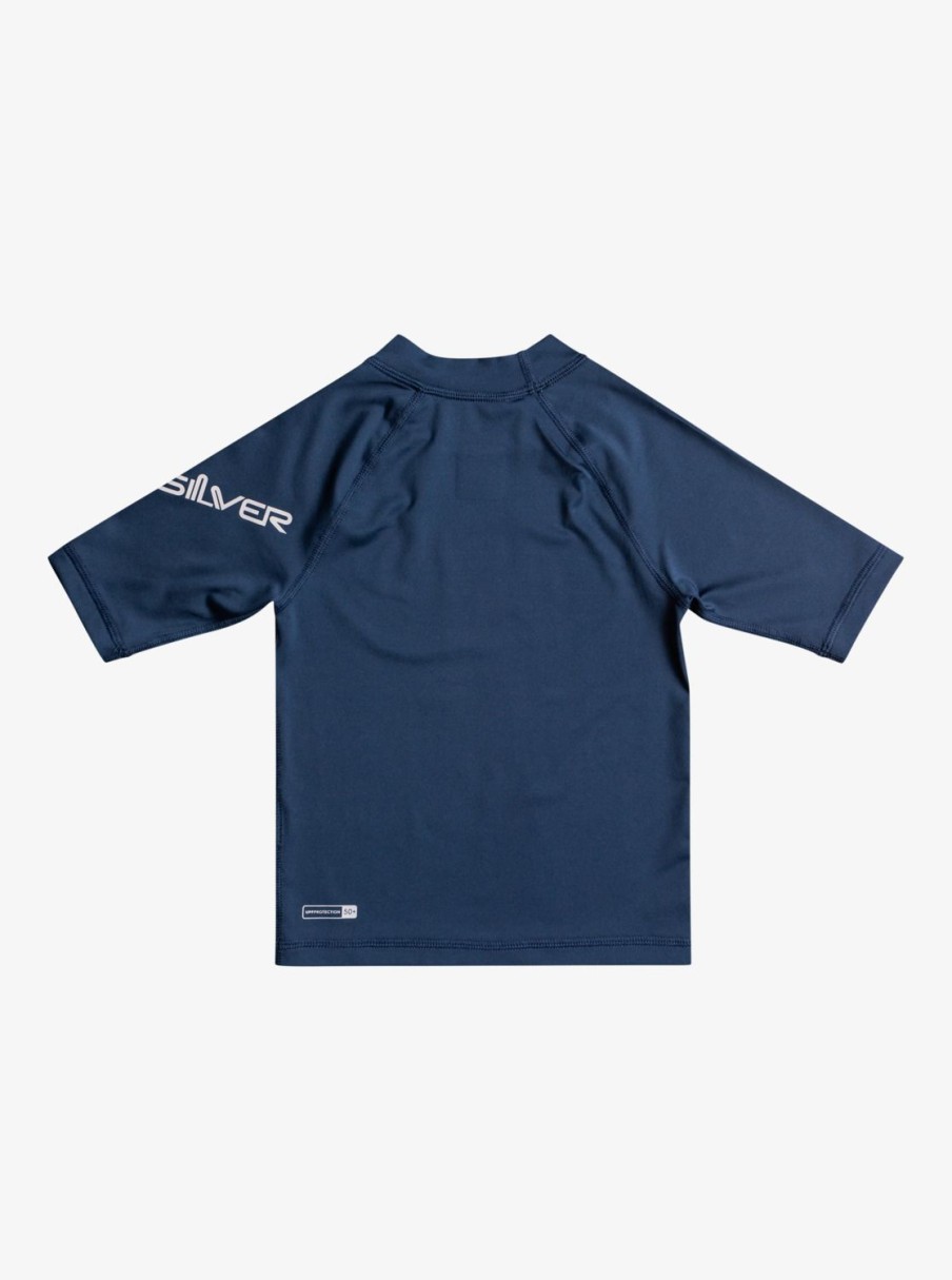 Nino Quiksilver Lycras | All Time - Licra De Manga Corta Upf 50 Para Chicos 2-7 Insignia Blue