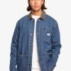 Hombre Quiksilver Chaquetas & Abrigos | Achlean - Chaqueta Vaquera Para Hombre Medium Blue