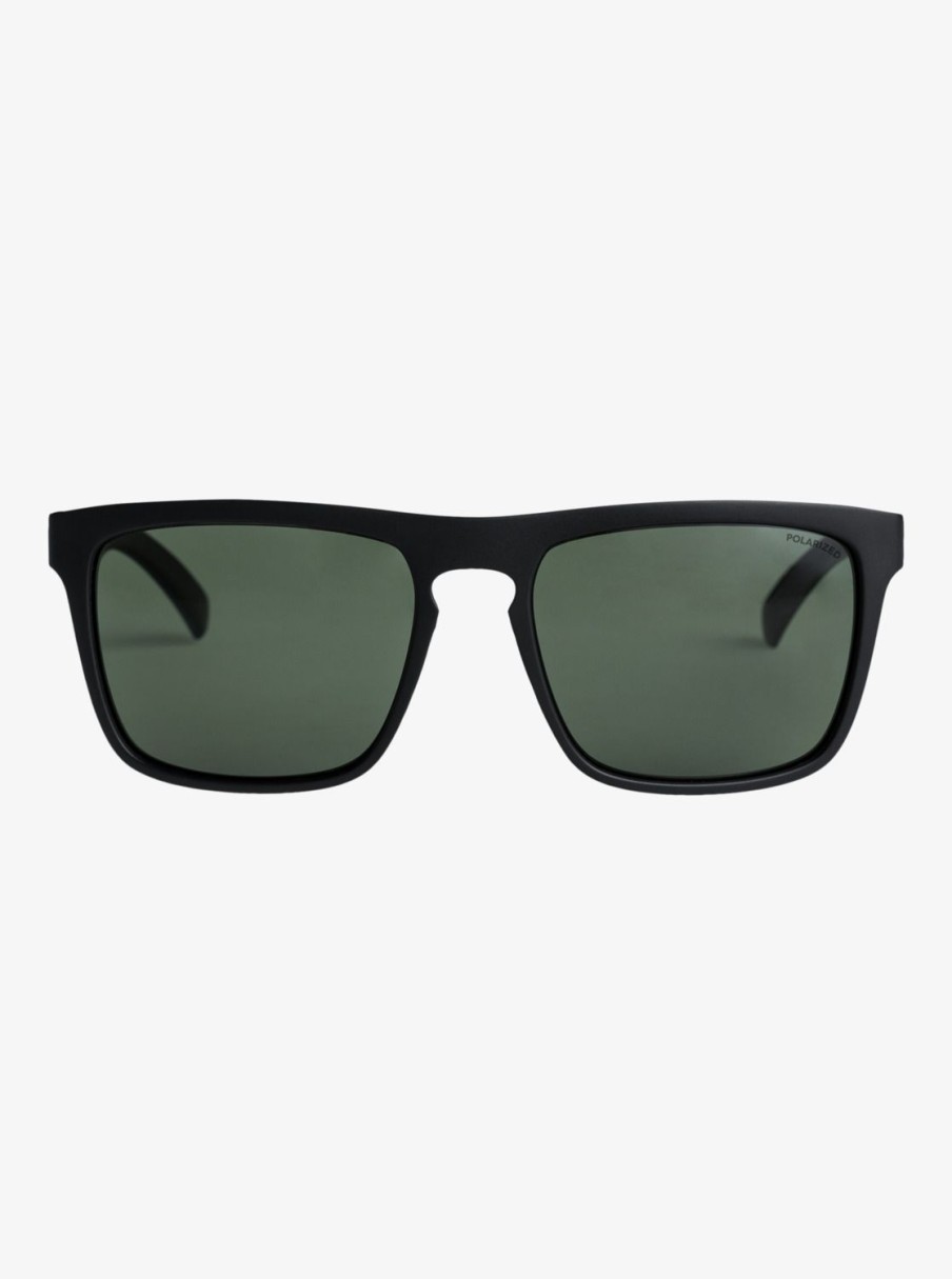 Hombre Quiksilver Gafas De Sol | Ferris P - Gafas De Sol Polarizadas Para Hombre Black/Green Plz