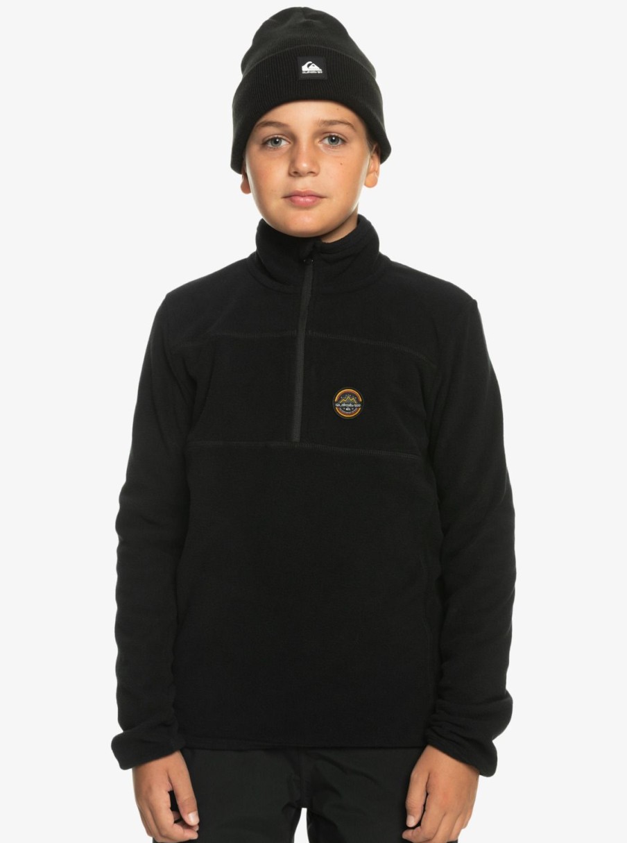 Nino Quiksilver Sudaderas | Aker - Polar Tecnico Con Media Cremallera Para Chicos 8-16 True Black