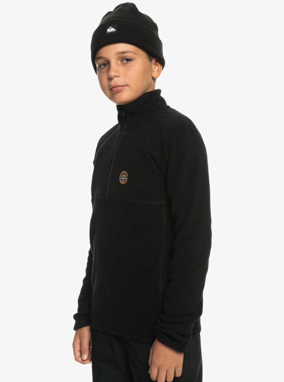 Nino Quiksilver Sudaderas | Aker - Polar Tecnico Con Media Cremallera Para Chicos 8-16 True Black