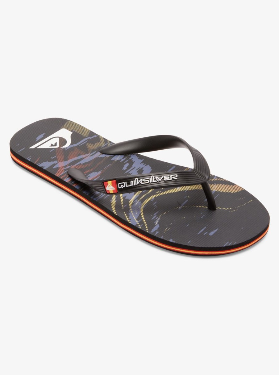 Hombre Quiksilver | Molokai Highline Scallop - Chanclas Para Hombre Black 1