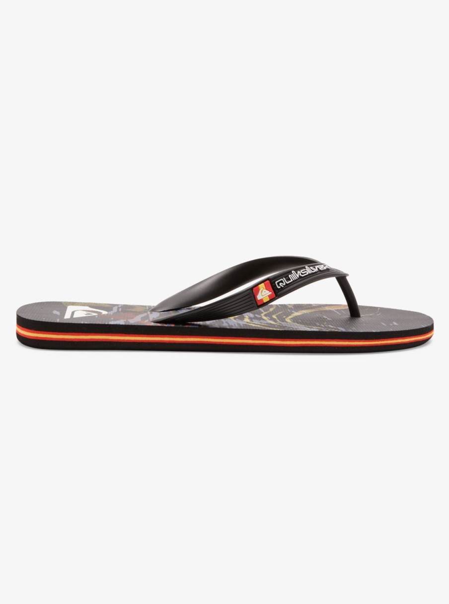 Hombre Quiksilver | Molokai Highline Scallop - Chanclas Para Hombre Black 1