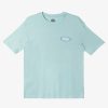 Nino Quiksilver Camisetas | Visions - Camiseta Para Chicos 10-16 Pastel Turquoise