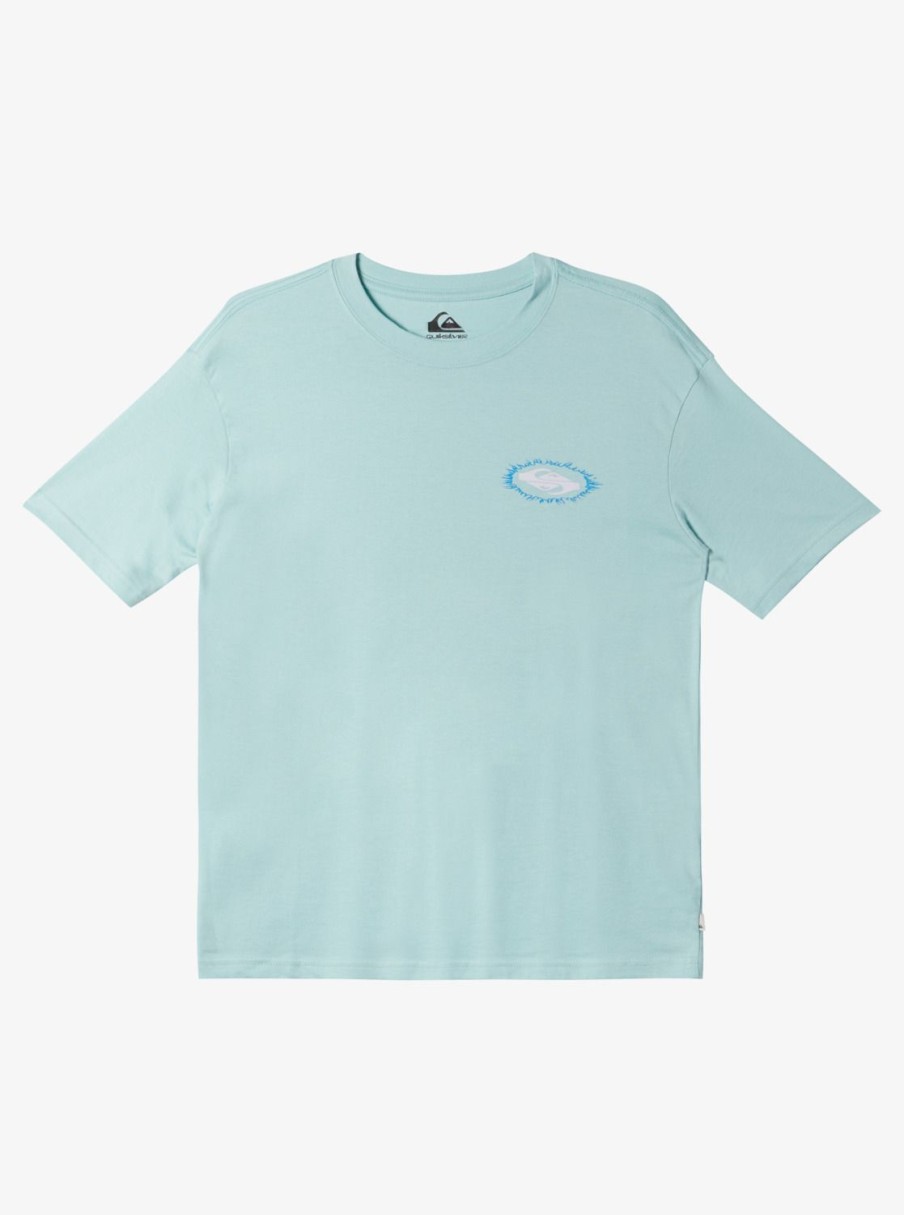 Nino Quiksilver Camisetas | Visions - Camiseta Para Chicos 10-16 Pastel Turquoise