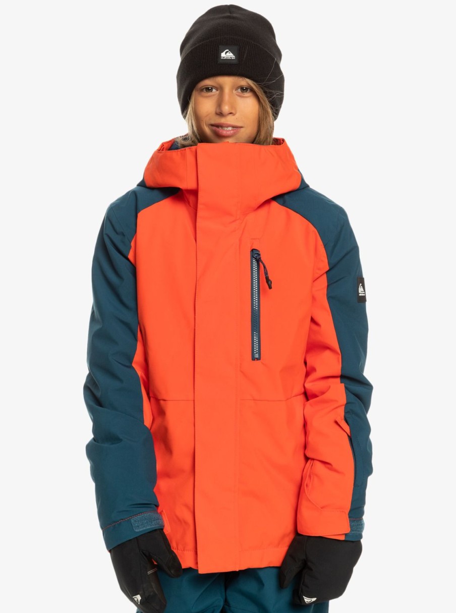 Nino Quiksilver Accesorios | Mission Block - Chaqueta Tecnica Snow Para Ninos 4-16 Grenadine